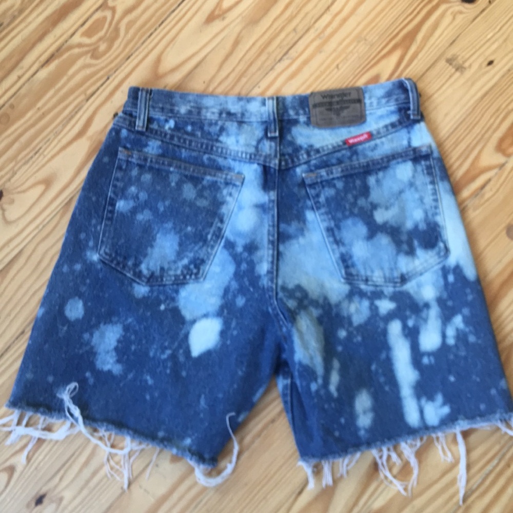 Wrangler Acid wash jean shorts